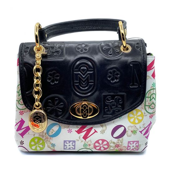 Сумка Marino Orlandi черно-белая кожаная мультиколор - фото 3, 4869 MO BIANCO