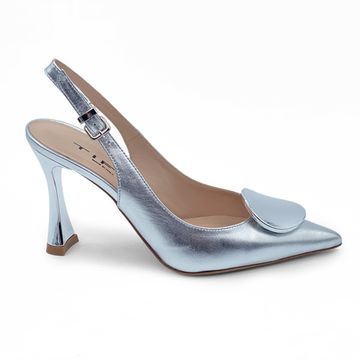 Туфли слингбэк Tiffi  кожаные серебряного цвета - фото 1, G503/90M TI ARGENTO