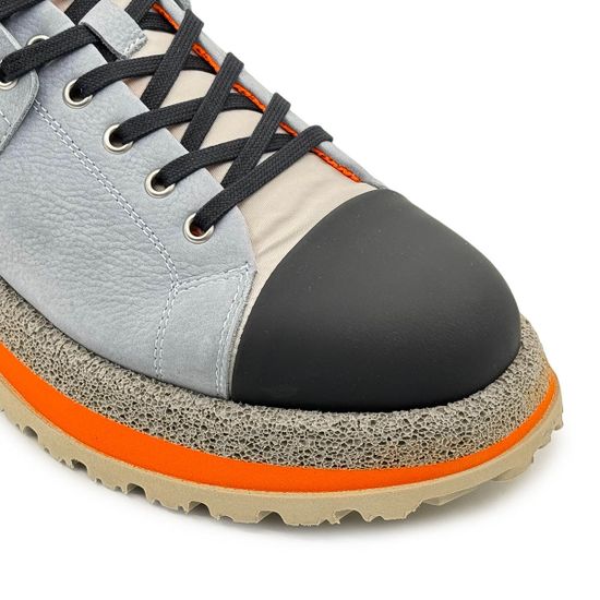 Кроссовки BUTTERI серые/черные/белые кожа/нубук - фото 6, 95320-A BUT