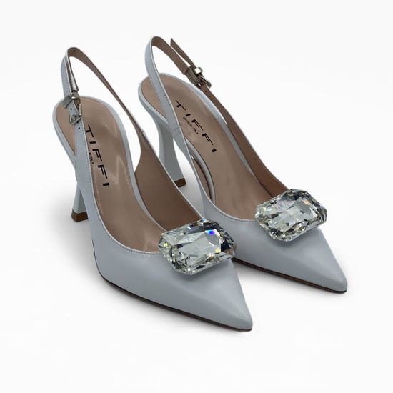 Туфли слингбэк Tiffi кожаные белые - фото 8, G502/90L TI BIANCO