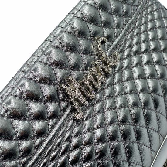 Клатч Marina Creazioni кожаный серебряного цвета - фото 3, 