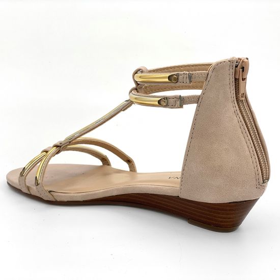 Босоножки Pacomena бежевые с золотом кожаные - фото 3, 6417 PAC