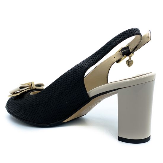 Босоножки Ilasio Renzoni черно-белые - фото 3, 