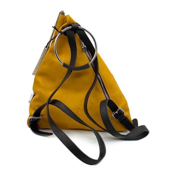 Рюкзак Renato Angi желтый кожаный - фото 3, 