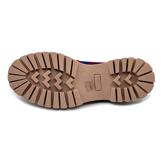 Лоферы NILA&amp;NILA  тестиль/кожа синий/бордо/оранж - фото 4, GIO24009T NIL BORDO