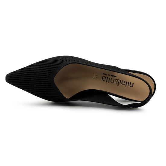 Туфли летние NILA&amp;NILA черные текстильные - фото 5, AB3063042 NIL NERO