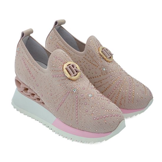 Кроссовки Ilasio Renzoni кожа и текстиль стрейч розовые - фото 7, 