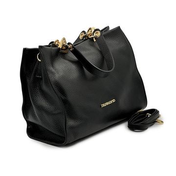 Сумка Di Gregorio черная кожаная - фото 2, 1974 DG NERO