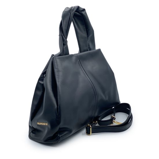 Сумка Di Gregorio черная кожаная - фото 2, 