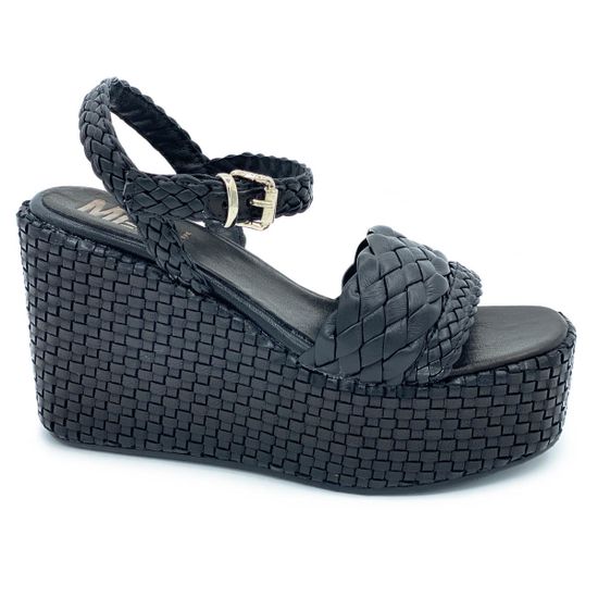 Босоножки Mimmu черные кожаные - фото 1, FGODIVA-5 MIM NERO