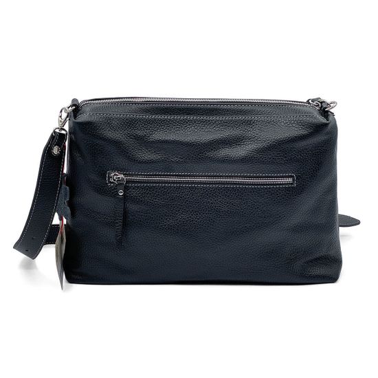 Сумка через плечо Marina Creazioni черная кожаная - фото 3, 