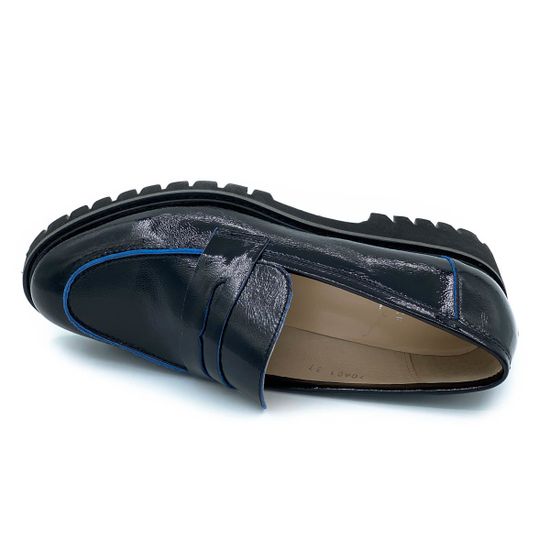 Лоферы Cover черные наплак - фото 5, 70601 COV