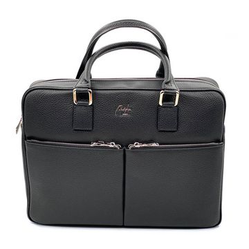 Портфель Renato Angi черный кожаный - фото 1, 2150101 RA NERO