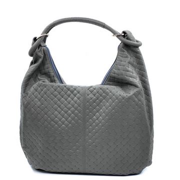 Сумка Di Gregorio серая кожаная - фото 2, 2545 DG ANTRACITE