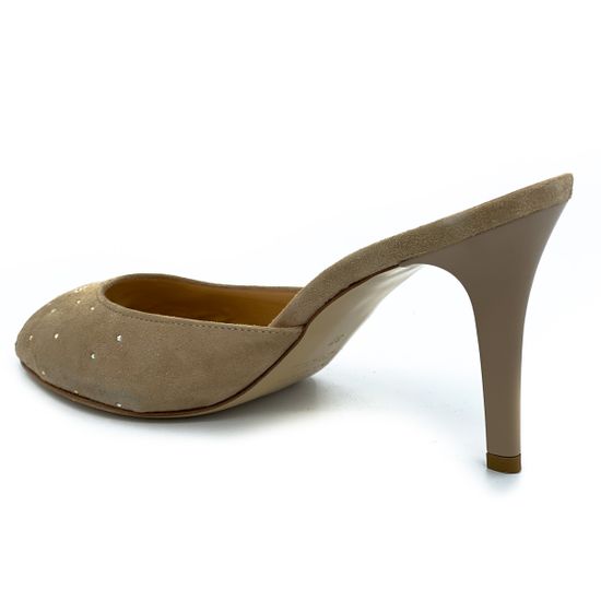 Сабо Giorgio Piergentili бежевые замшевые - фото 3, 