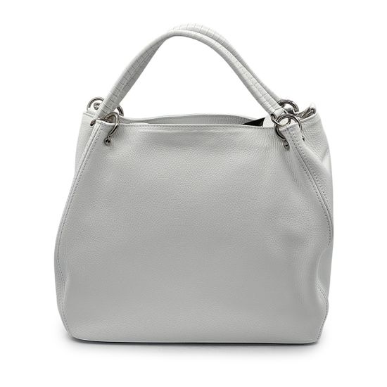 Сумка Di Gregorio белая кожаная - фото 3, 8993 DG BIANCO