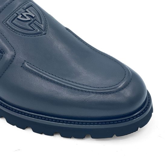 Слипоны Giampieronicola черные кожаные демисезонные - фото 6, 