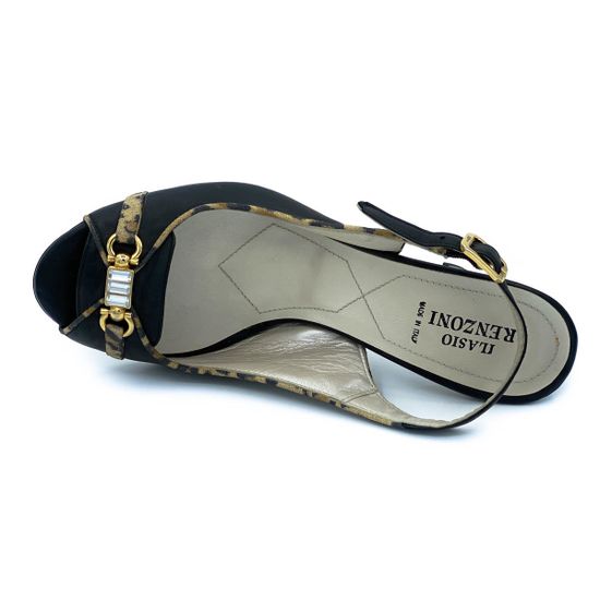 Босоножки Ilasio Renzoni черные кожаные - фото 4, 