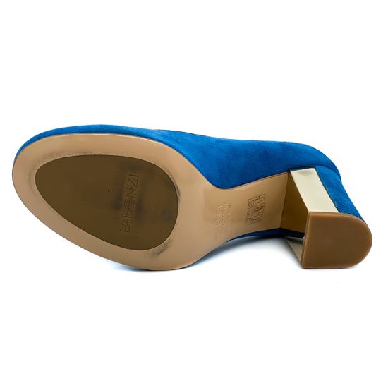Туфли женские Renzi синие замшевые - фото 4, 504200C RZ