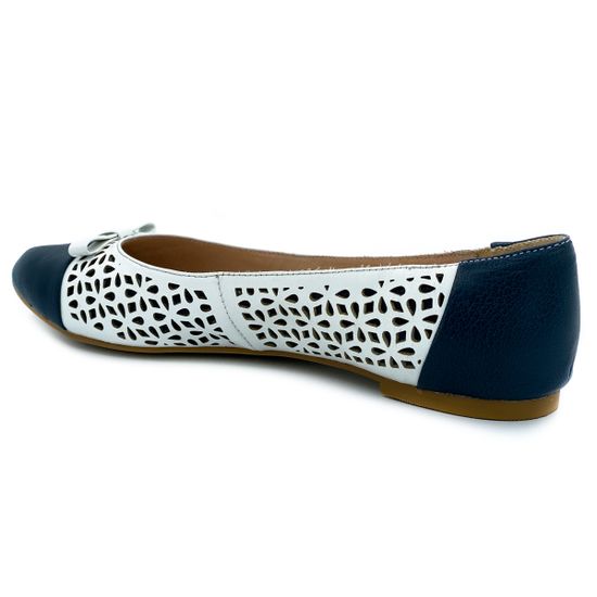 Балетки Cover бело-синие - фото 3, 