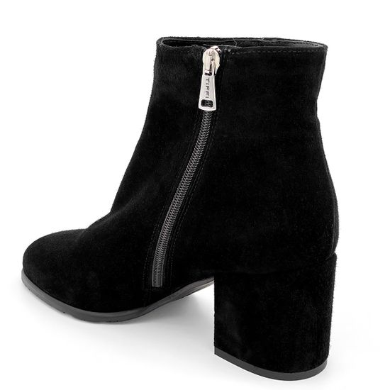 Ботильоны Tiffi черные замшевые МЕХ - фото 3, 