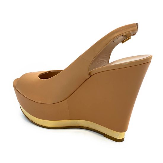 Босоножки Baldinini бежевые кожаные - фото 3, 