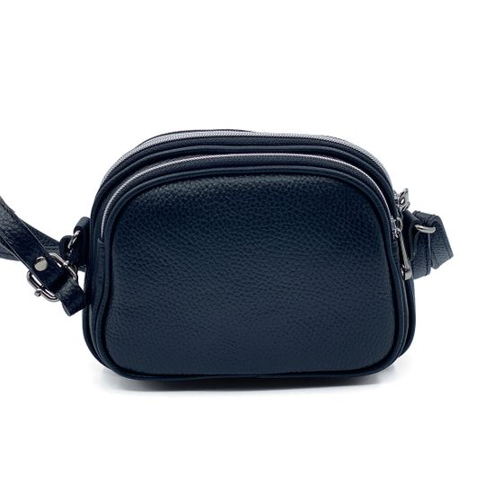 Сумочка Di Gregorio кросс-боди черная кожаная маленькая - фото 3, 8829 DG NERO