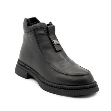 Ботинки Lab Milano черные кожаные на меху - фото 2, 148LAB1608 LAB NAPPA