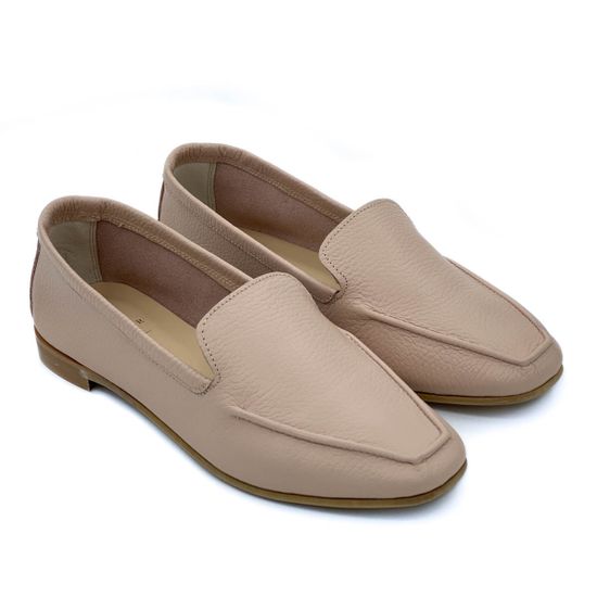 Мокасины Cover пудровые кожаные - фото 7, 738-58 COV