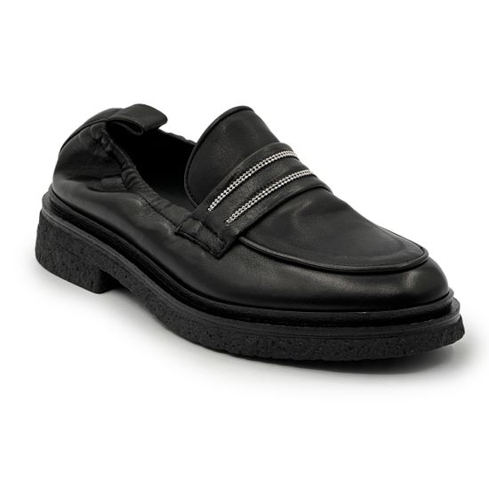 Лоферы FRU.IT черные кожаные с мягким задником демисезонные - фото 2, 8940 FR