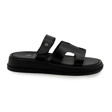 Сабо женские CVCOVER черные кожаные - фото 1, 1623-3 COV NERO