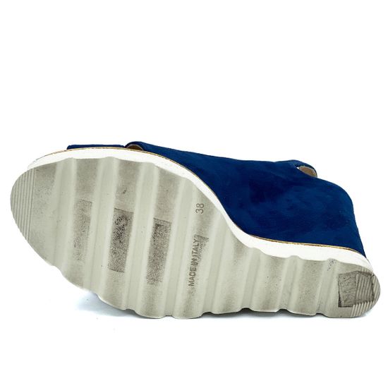 Босоножки Kelton синие замшевые - фото 4, 