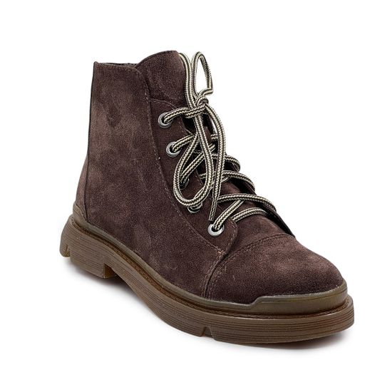 Ботинки CV COVER коричневые замшевые на шерсти - фото 2, 78229-3 COV