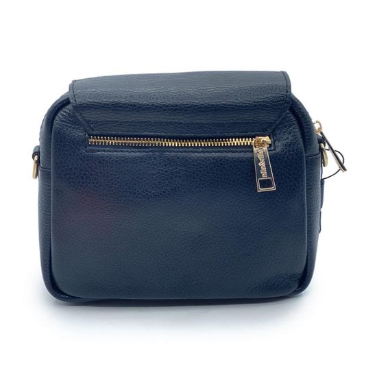 Сумка NILA&amp;NILA кожаная черная с пчелкой - фото 3, 