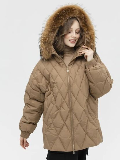 Пуховик Tuffoni светло-бежевый - фото 1,