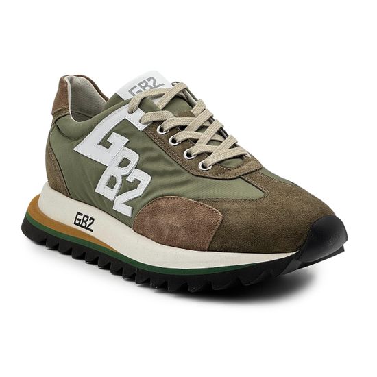 Кроссовки BUTTERI зеленые кожа/замша - фото 2, 48525-B BUT VERDE