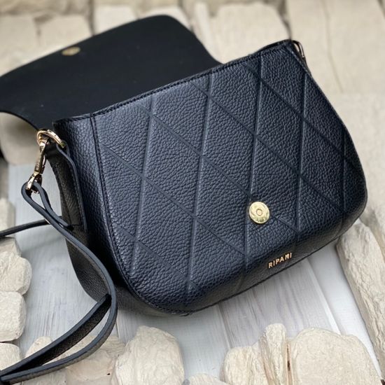 Сумочка Ripani черная кожаная - фото 8, 3823OR RP NERO
