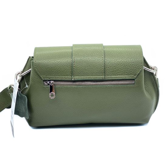 Сумка Di Gregorio зеленая кожаная - фото 3, 