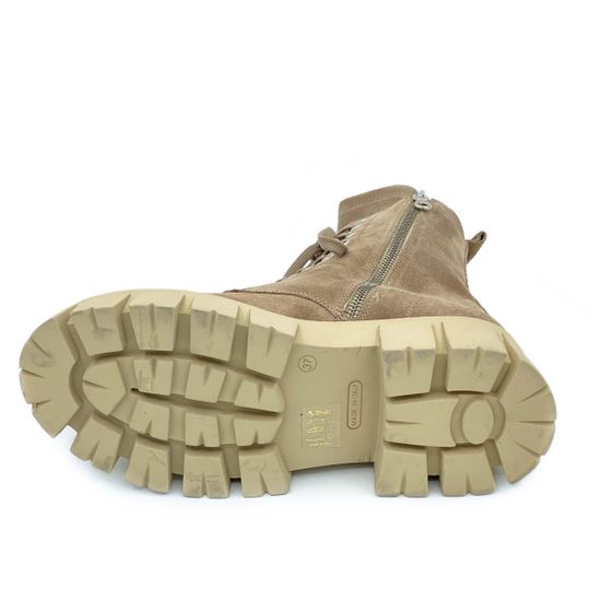 Ботинки Mimmu бежевые замшевые демисезонные - фото 4, M405M1 MIM BEIGE