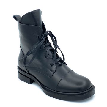 Ботинки Cover черные кожаные Байка - фото 2, 8349921-1 COV