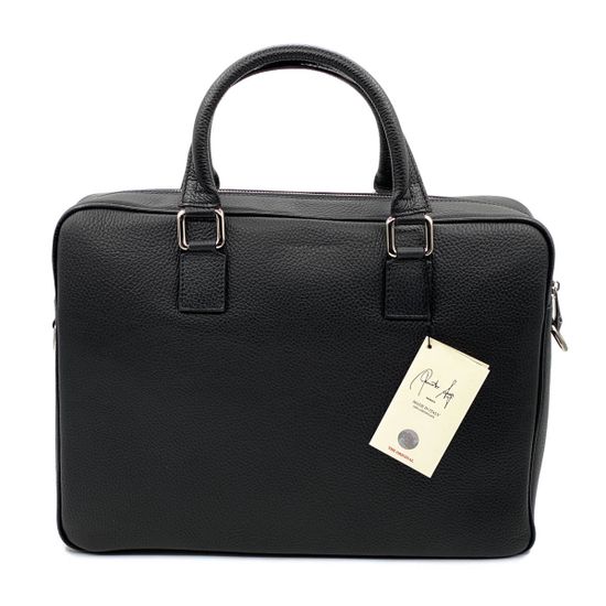 Портфель Renato Angi черный кожаный - фото 3, 2150101 RA NERO