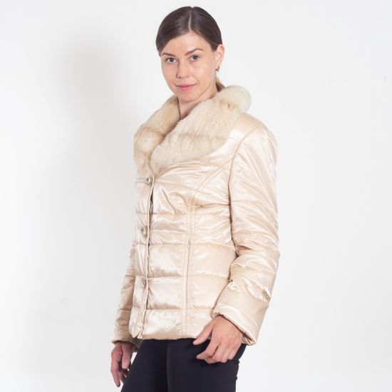 Пуховик VOLPI бежевый - фото 5, 