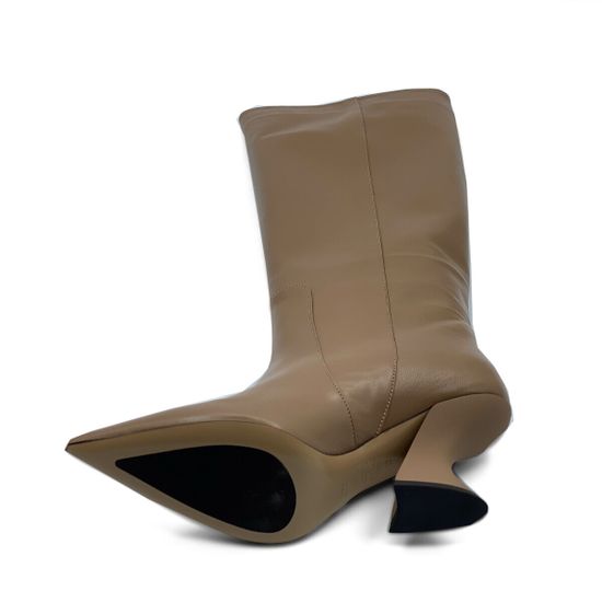 Сапоги TIFFI бежевые кожаные демисезонные - фото 5, G91/70A TI MOU