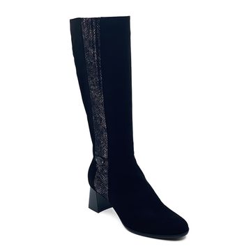 Сапоги Ilasio Renzoni черные замшевые на меху - фото 2, 5253 IR NERO