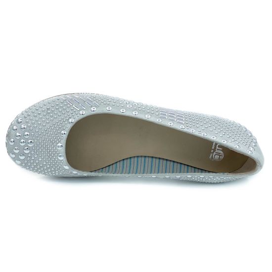 Балетки Fru.it белые замшевые с металлическими клепками - фото 5, 