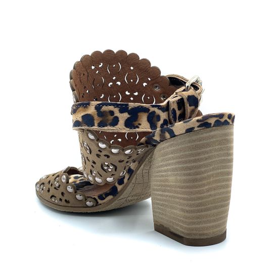 Босоножки Mimmu замшевые бежевые - фото 3, FK5675 MIM