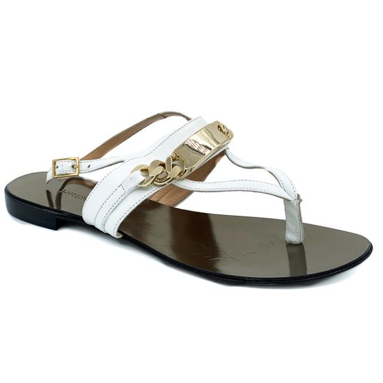 Босоножки Renzi кожаные белые - фото 2, 