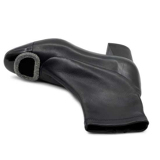 Ботильоны Giorgio Brato Zamponi черные кожа/лак стрейч демисезонные - фото 5, 8378 GB