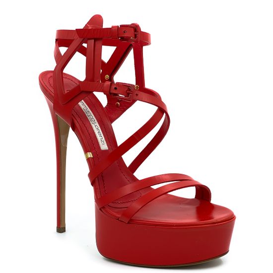 P5D9M2056 GML Босоножки кожа крас - фото 2, P4D8M1045 GML ROSSO