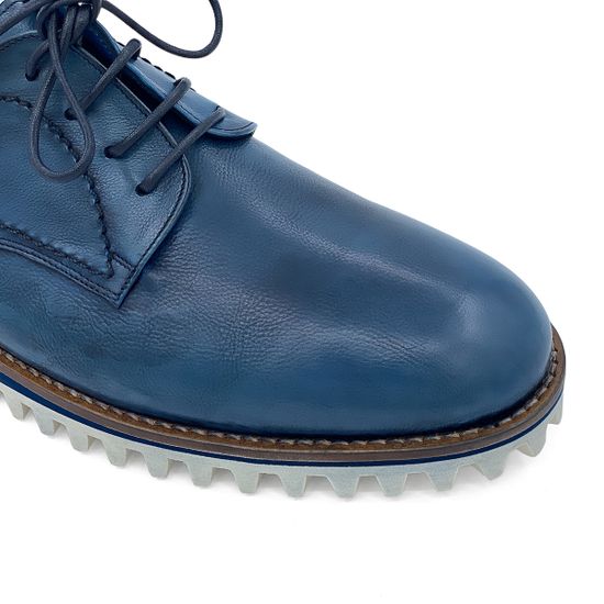 Туфли Mario Bruni демисезонные кожаные синие - фото 6, 64290 MB BLU